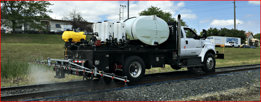 CTOS Spraying Truck on Railroad