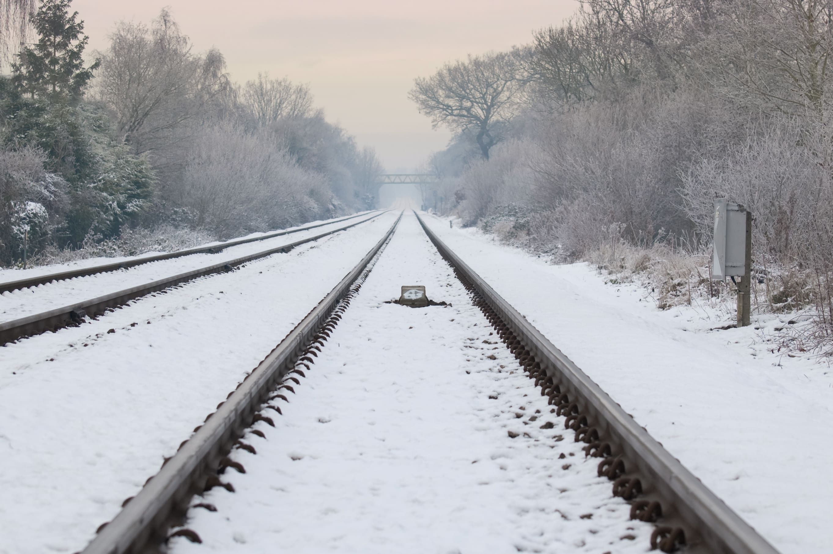 Railroad Tracks in Winter