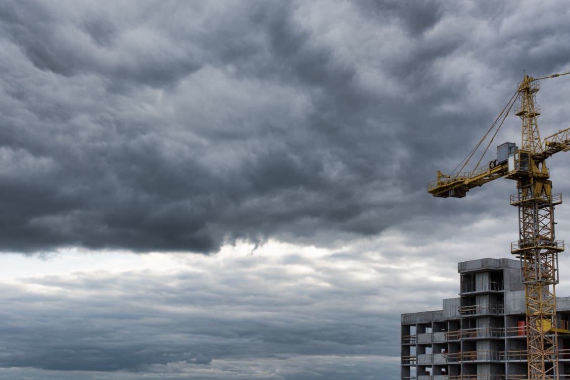 Hurricane on Construction Jobsite