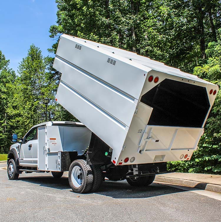 Chip Truck Dumping