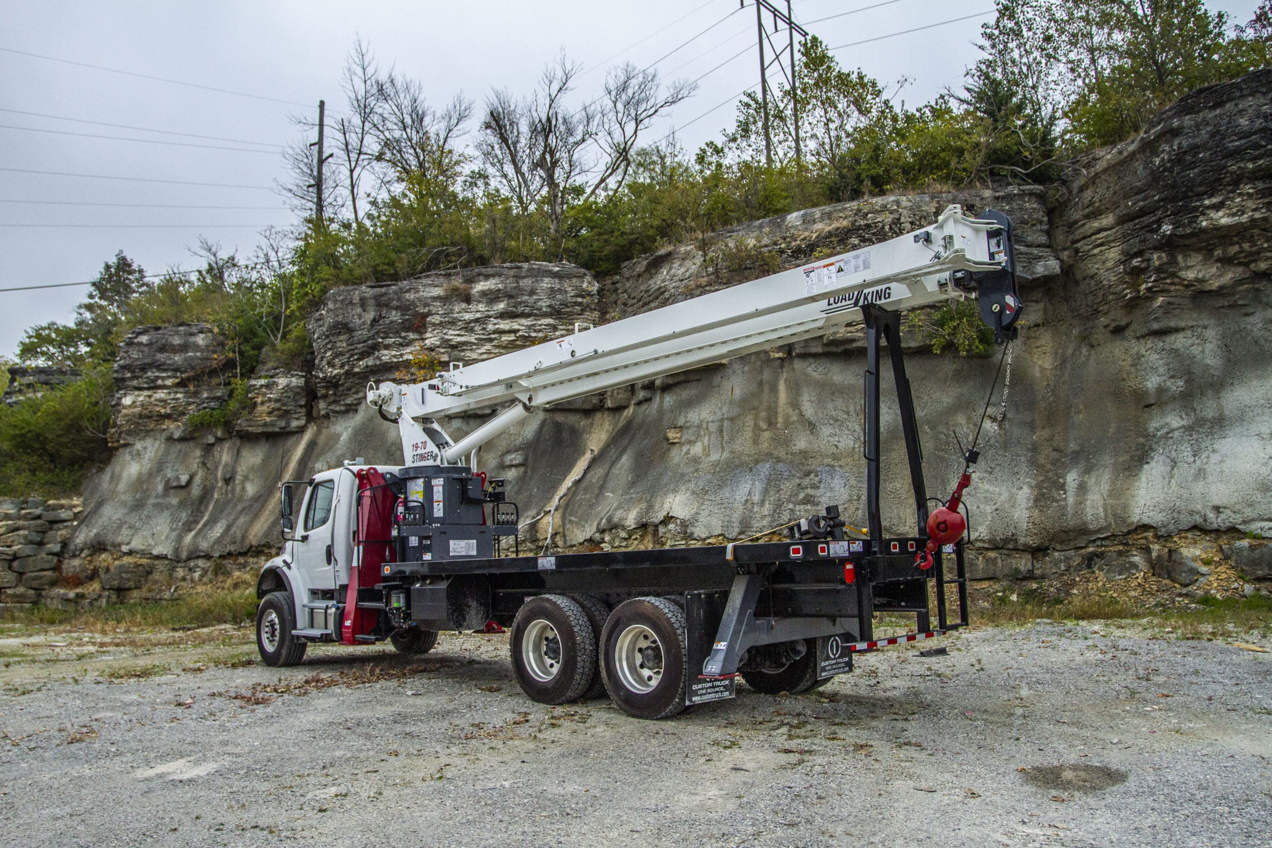 Load King Stinger 19-70 Boom Truck, 19 ton crane mounted on a chassis