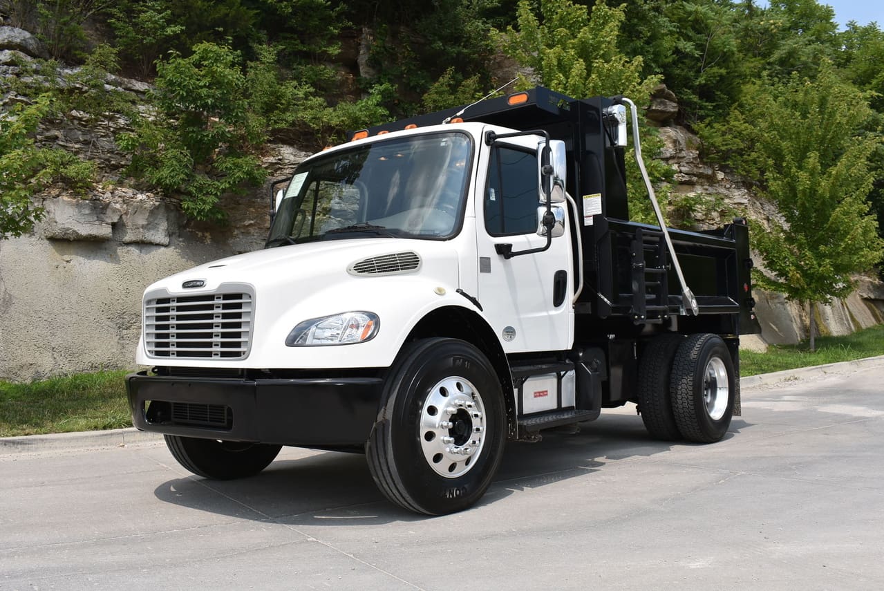 a 10' dump truck, a piece of used equipment from the custom truck rental fleet